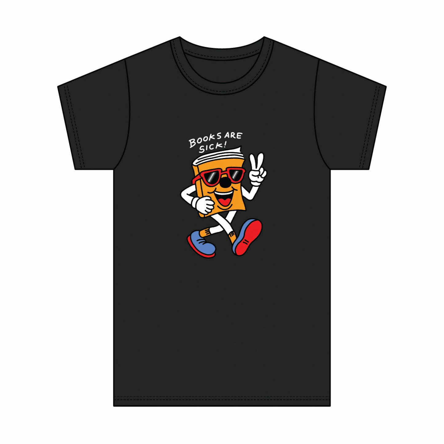 Books Are Sick T-Shirt BLACK - IN STOCK