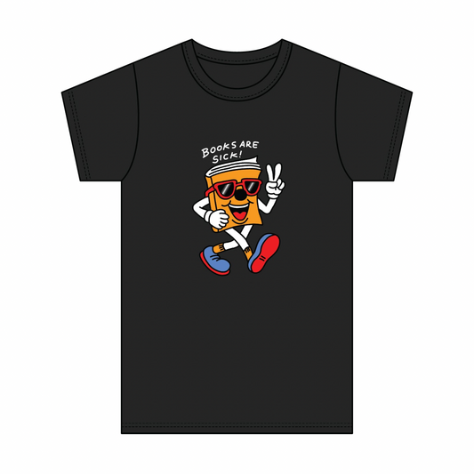 Books Are Sick T-Shirt BLACK - IN STOCK